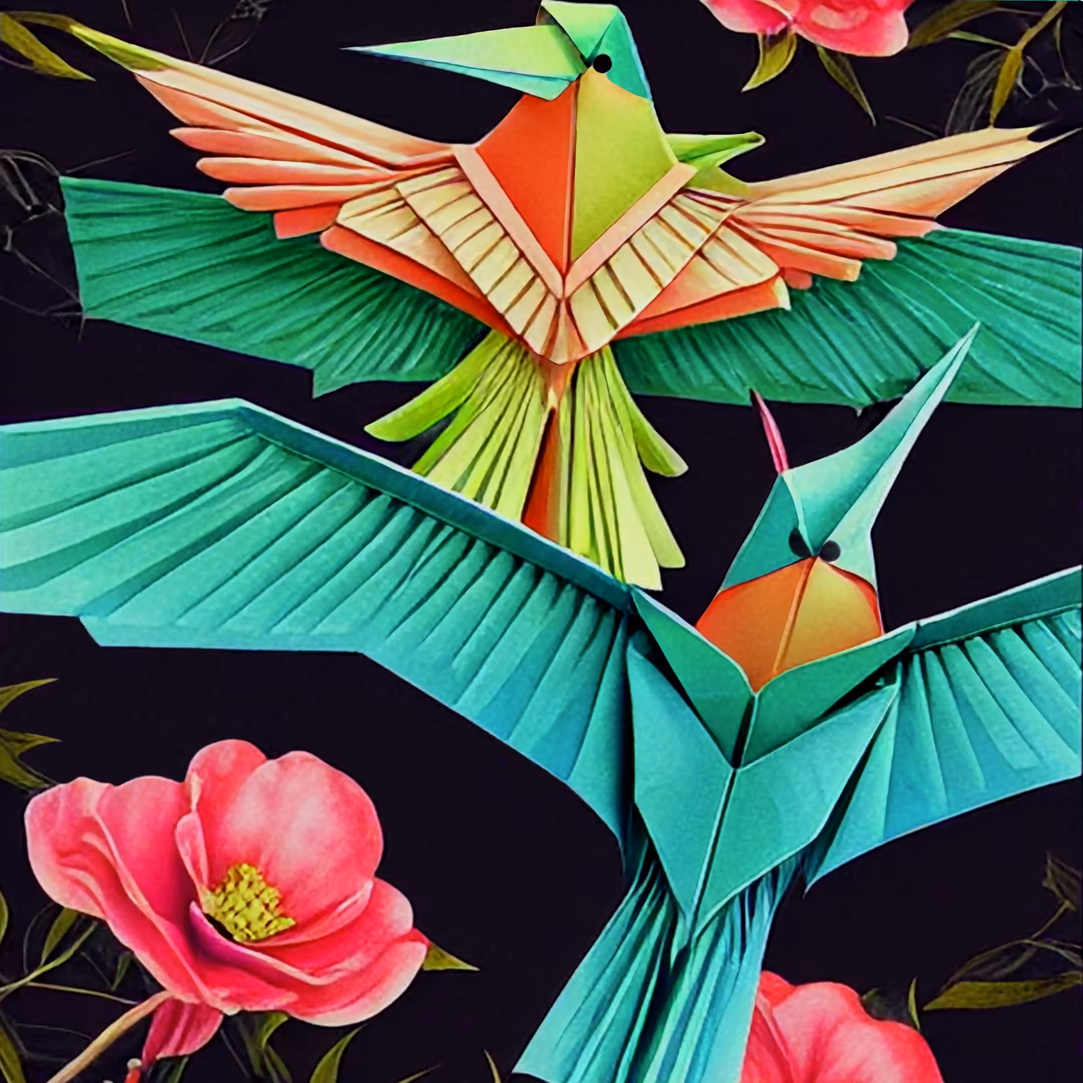 Origami Fauna Sketches