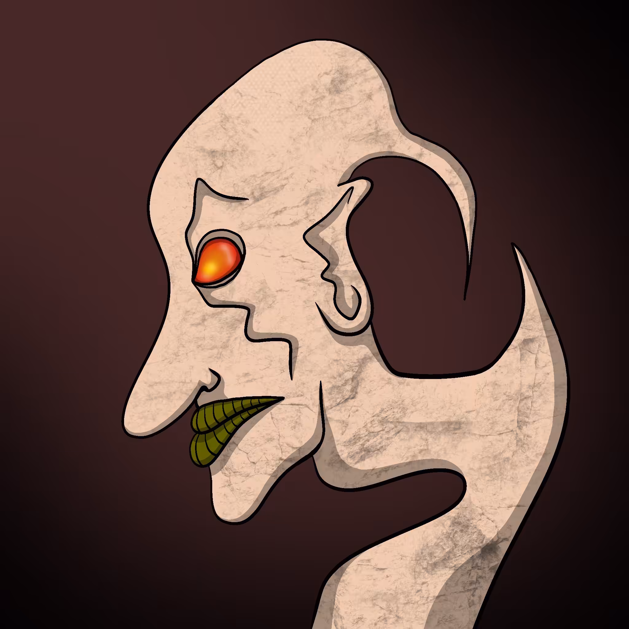 FAWKFACES: #90 Wonky Demon Face 