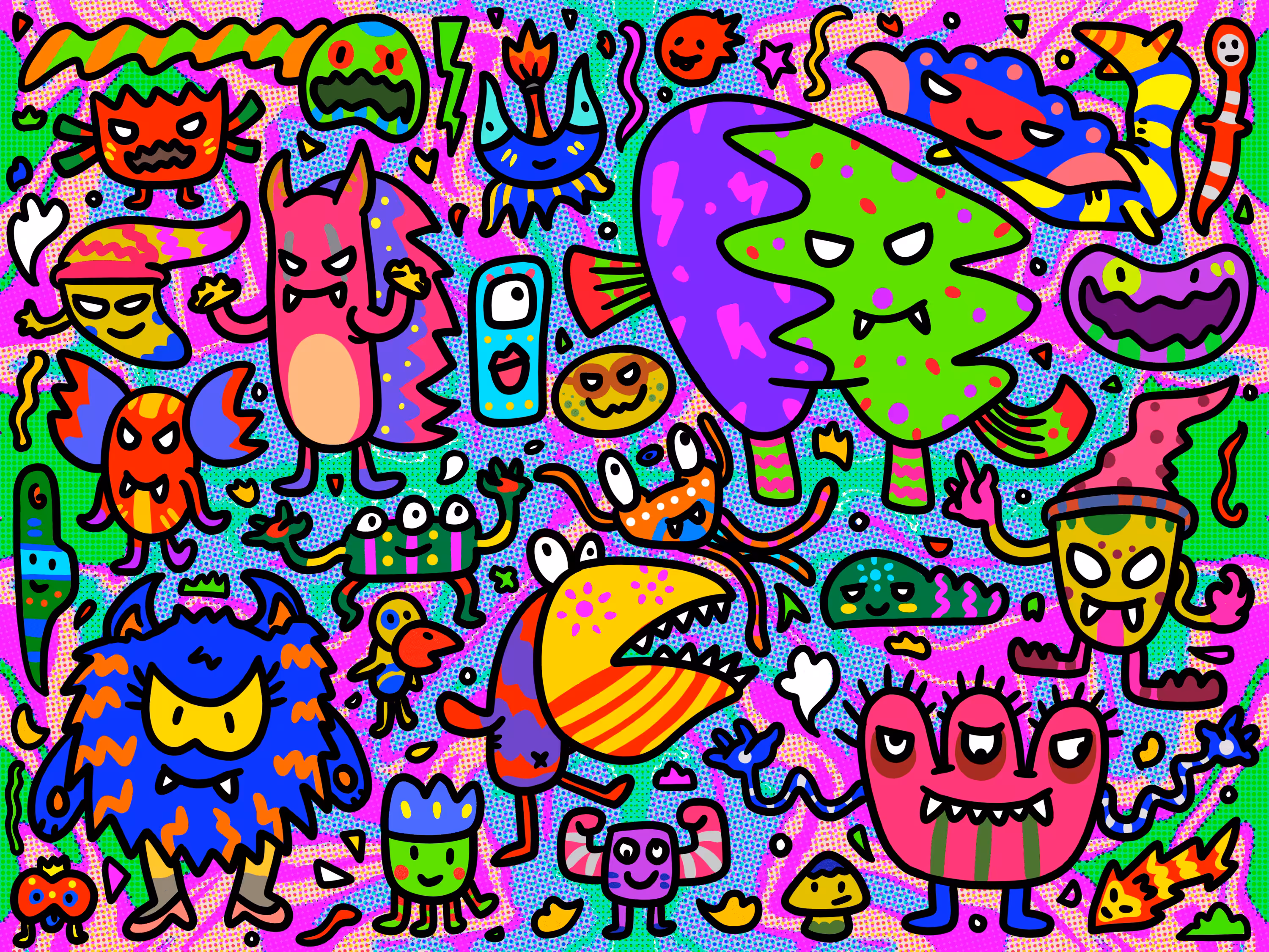 Doodle Monster Family 11