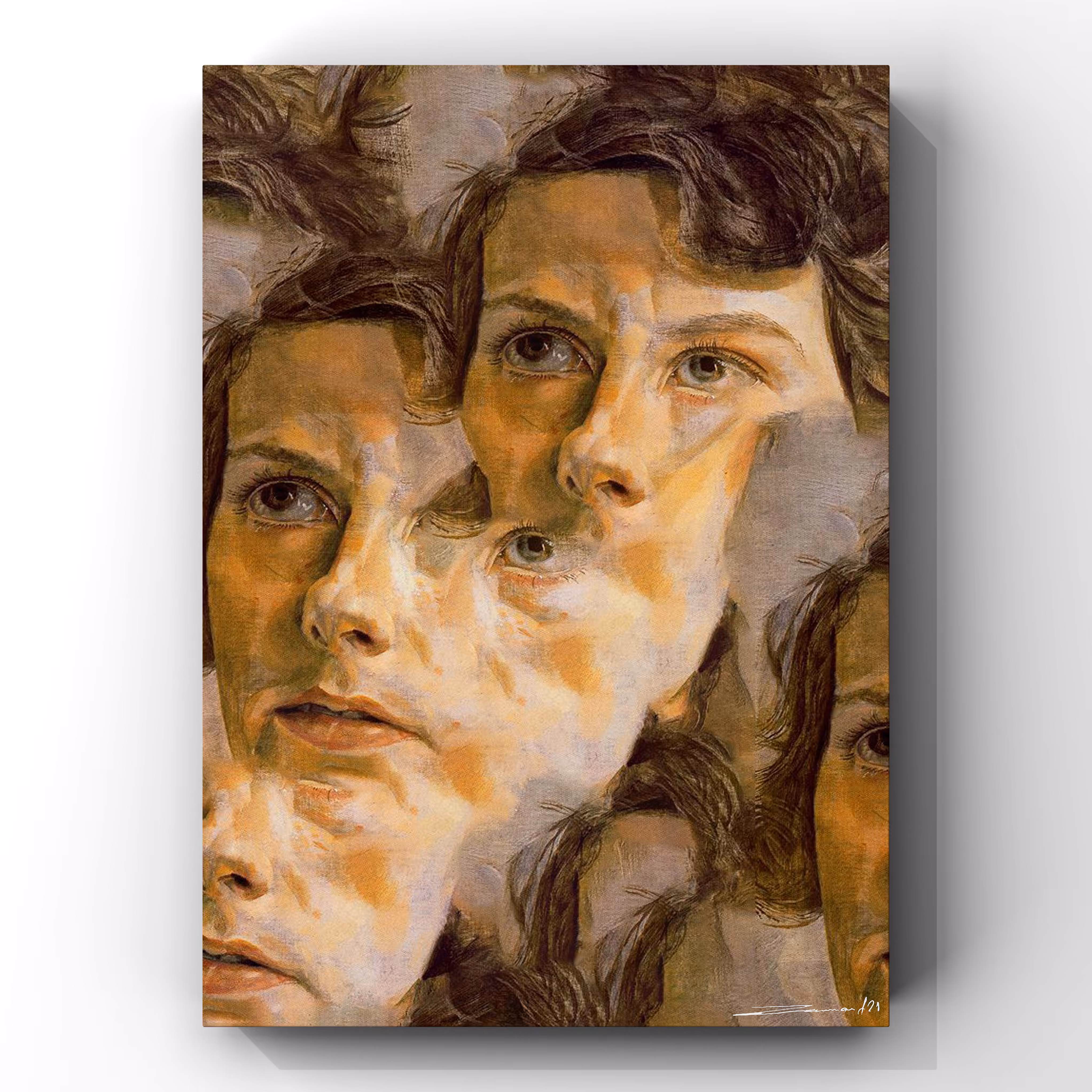 Lucien Freud's Head of a woman By Zaam
