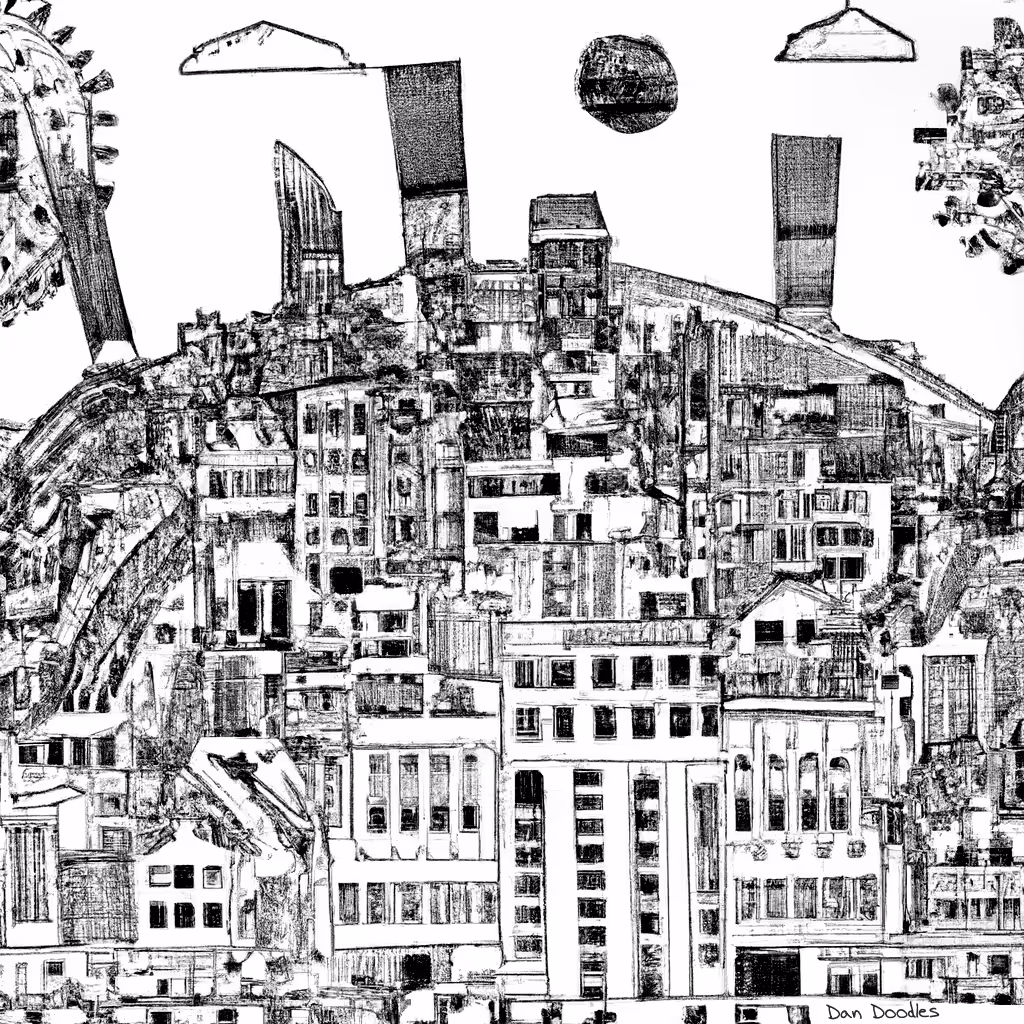 Cityscape Doodle - Largamo City