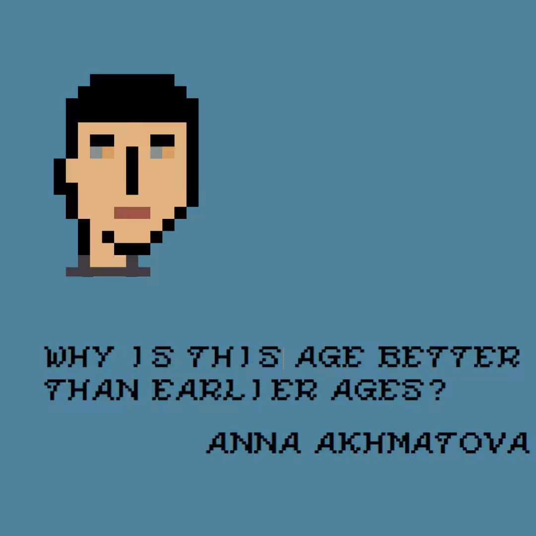 Anna Akhmatova's cryptopunk poetry