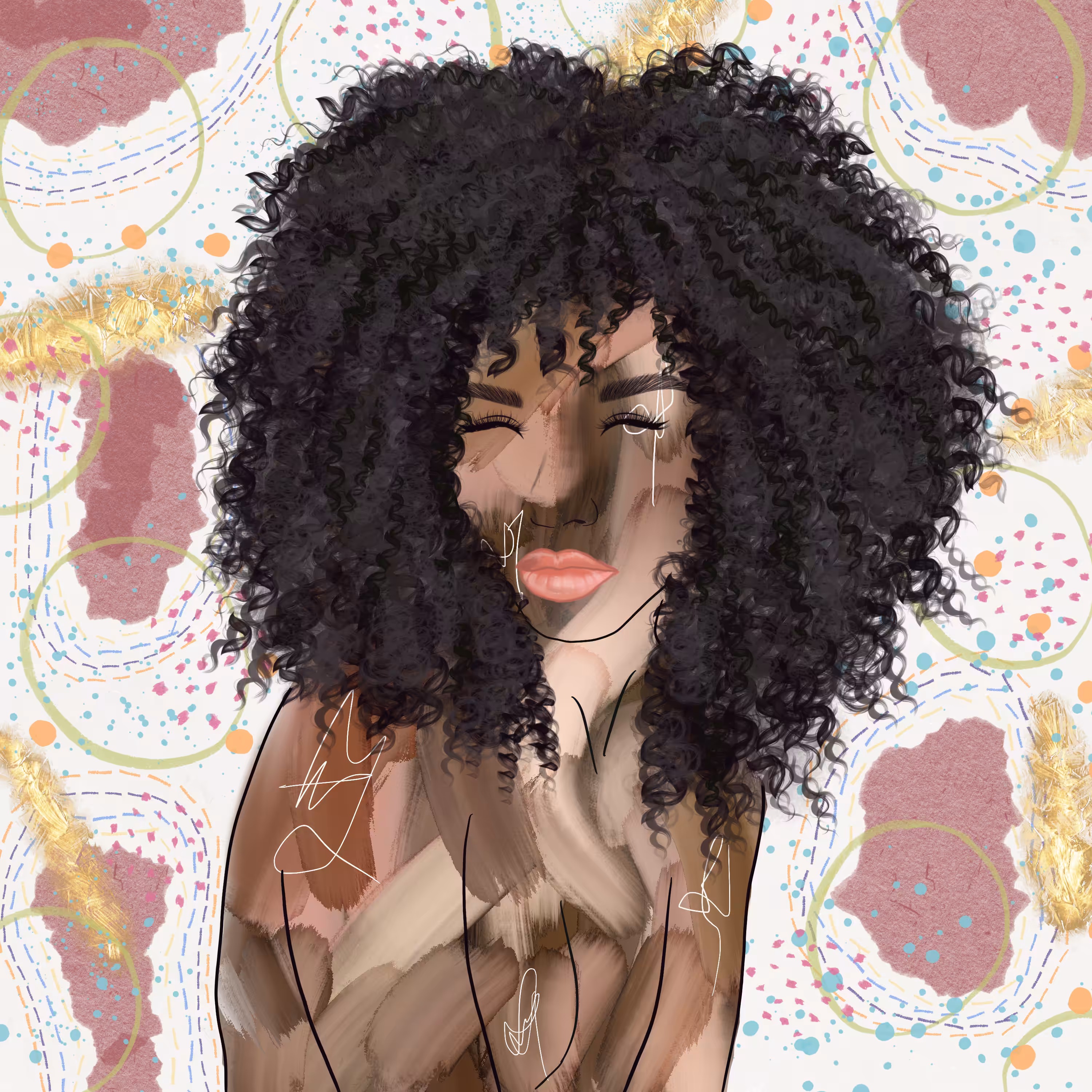 Curly Goddess #020