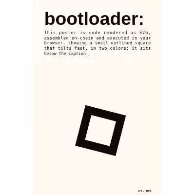 bootloader: selfie #276