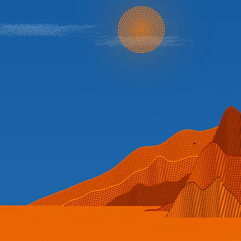 Painted Mountain Sunset #172