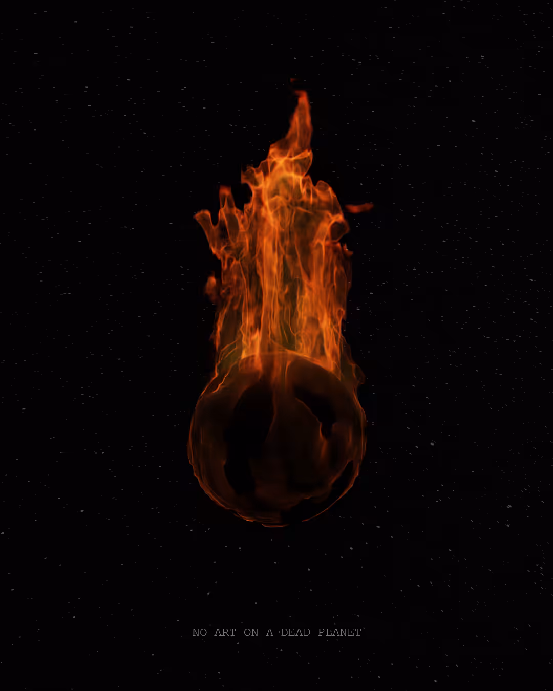 no art on a dead planet