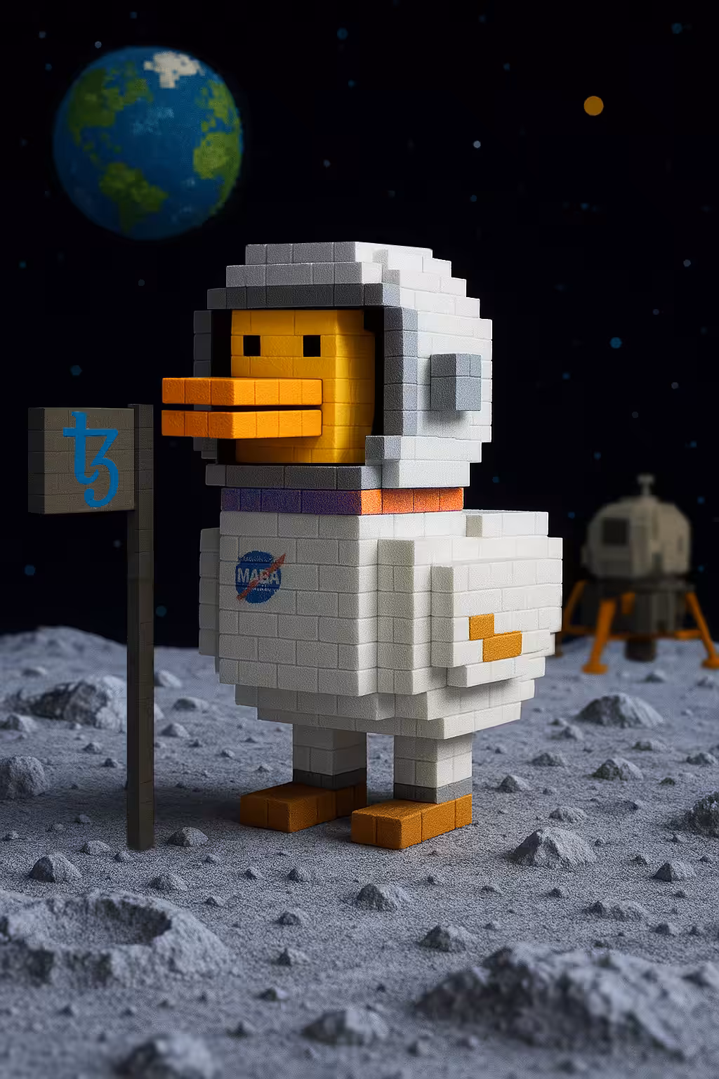 DUDE DUCK ASTRONAUT 