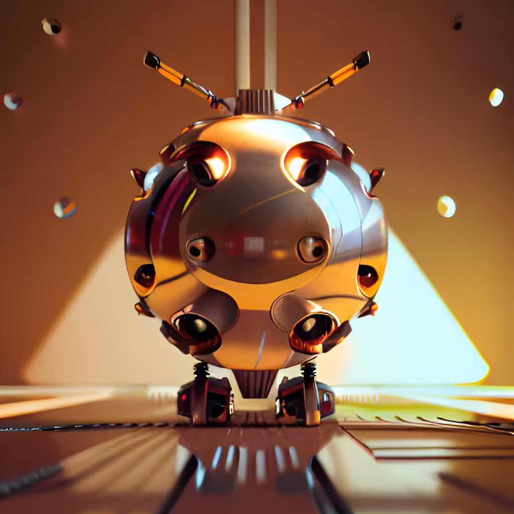 Golden Robotic Apples #66