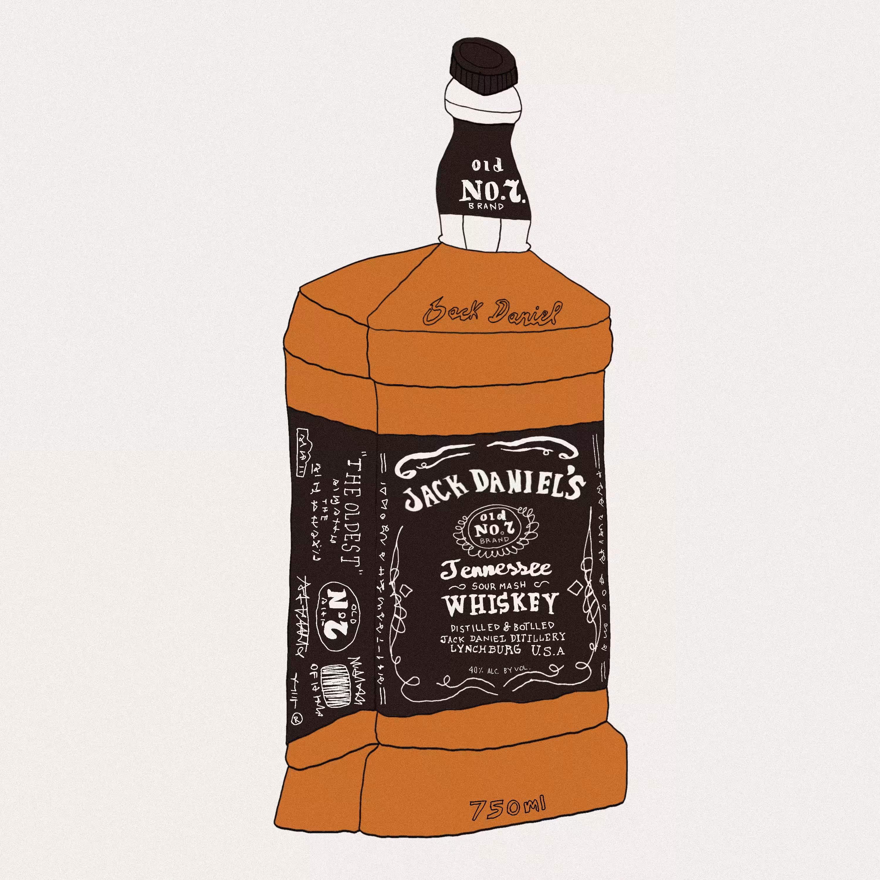 jack daniels botella