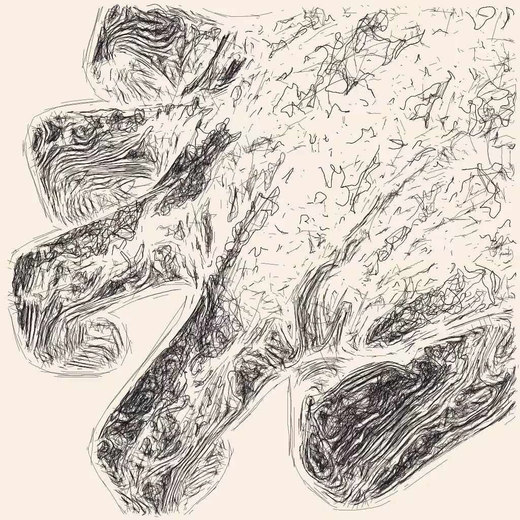 Hand (study for a pen plot) 