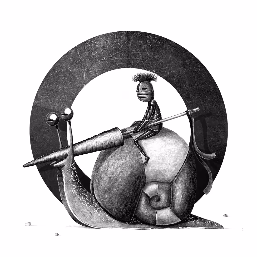 SLOW WARRIOR grayscale