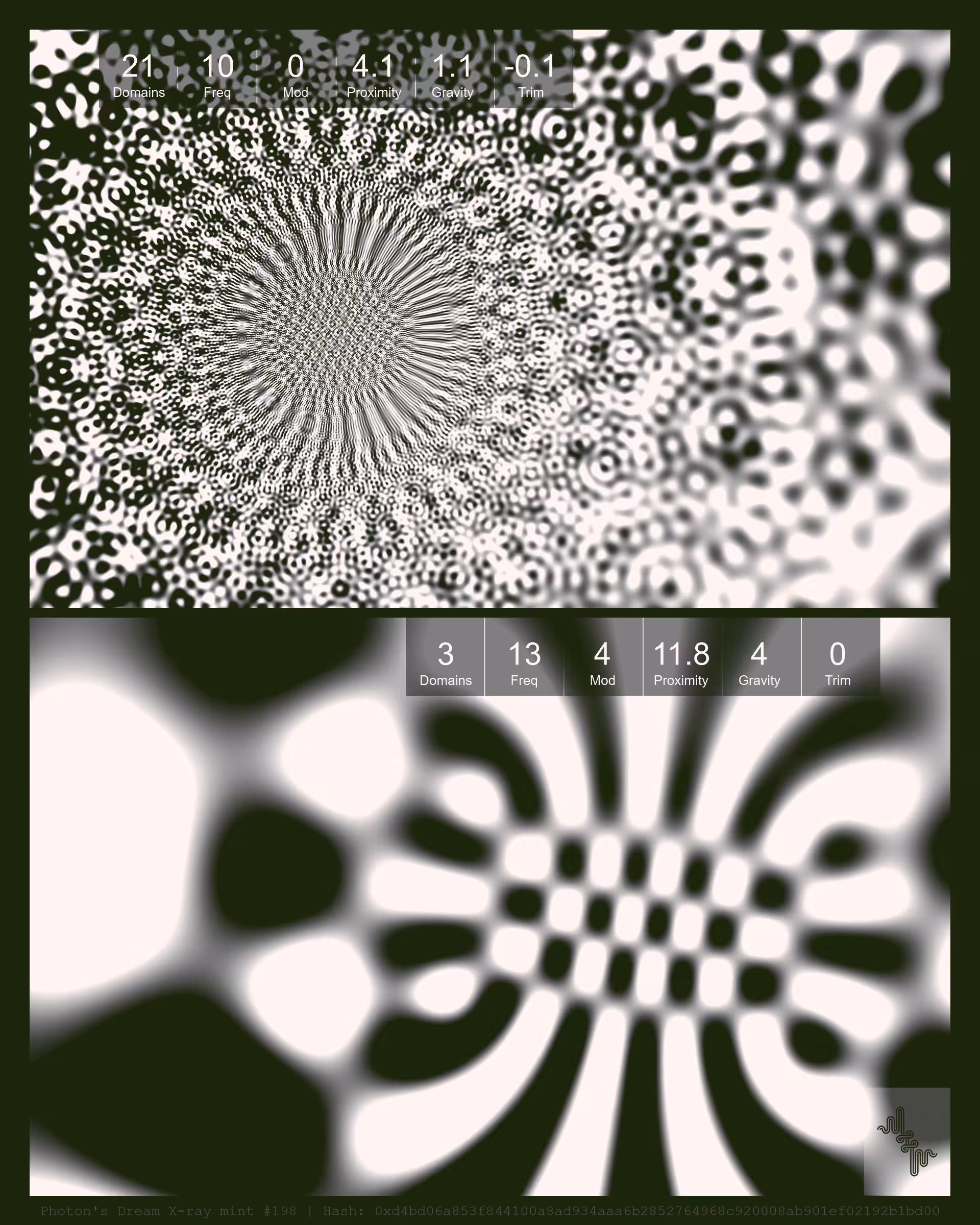 Photon's Dream X-rays by Harvey Rayner: Photon's Dream X-ray mint#198