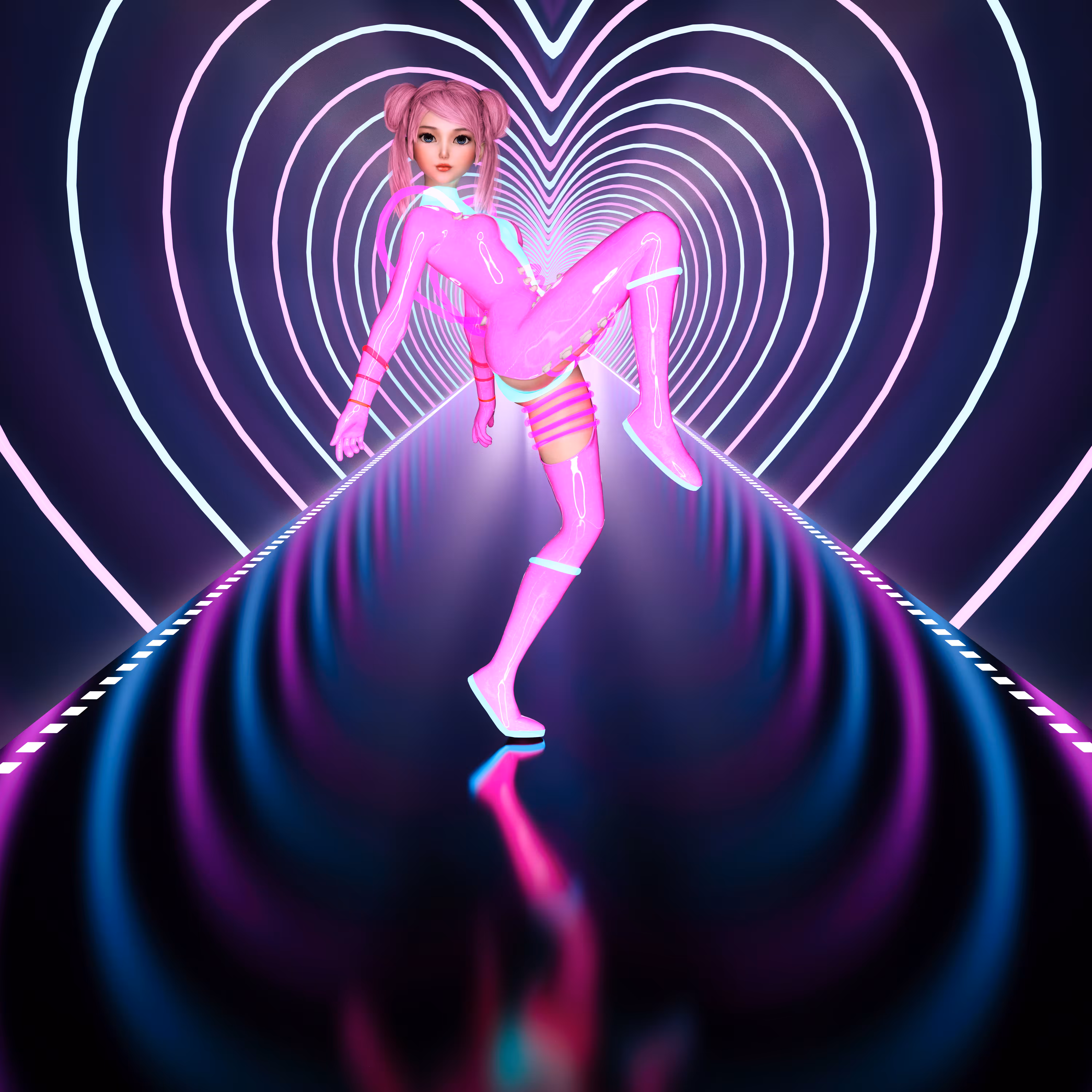 Neon four