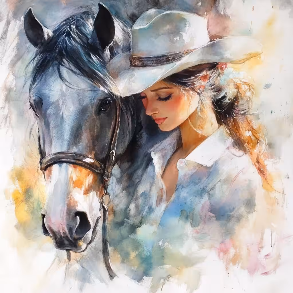 The girl and the horse