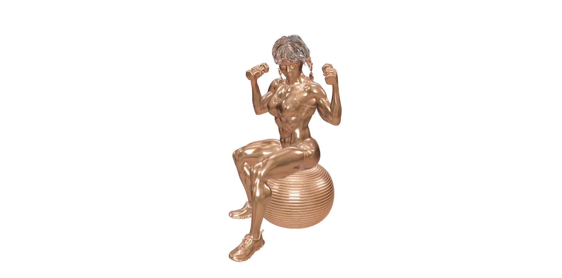 Gabbi (flexing) 2 - rose gold