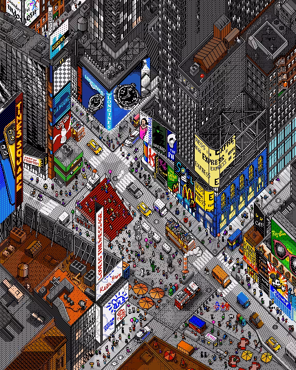 Amiga Art: Times Square in Color