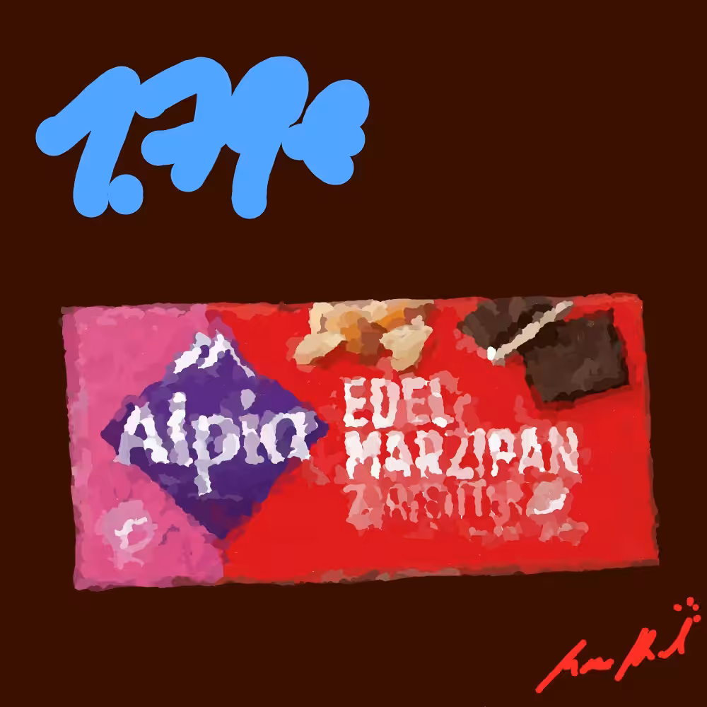Alpia Edel Marzipan Zartbitter, 100g