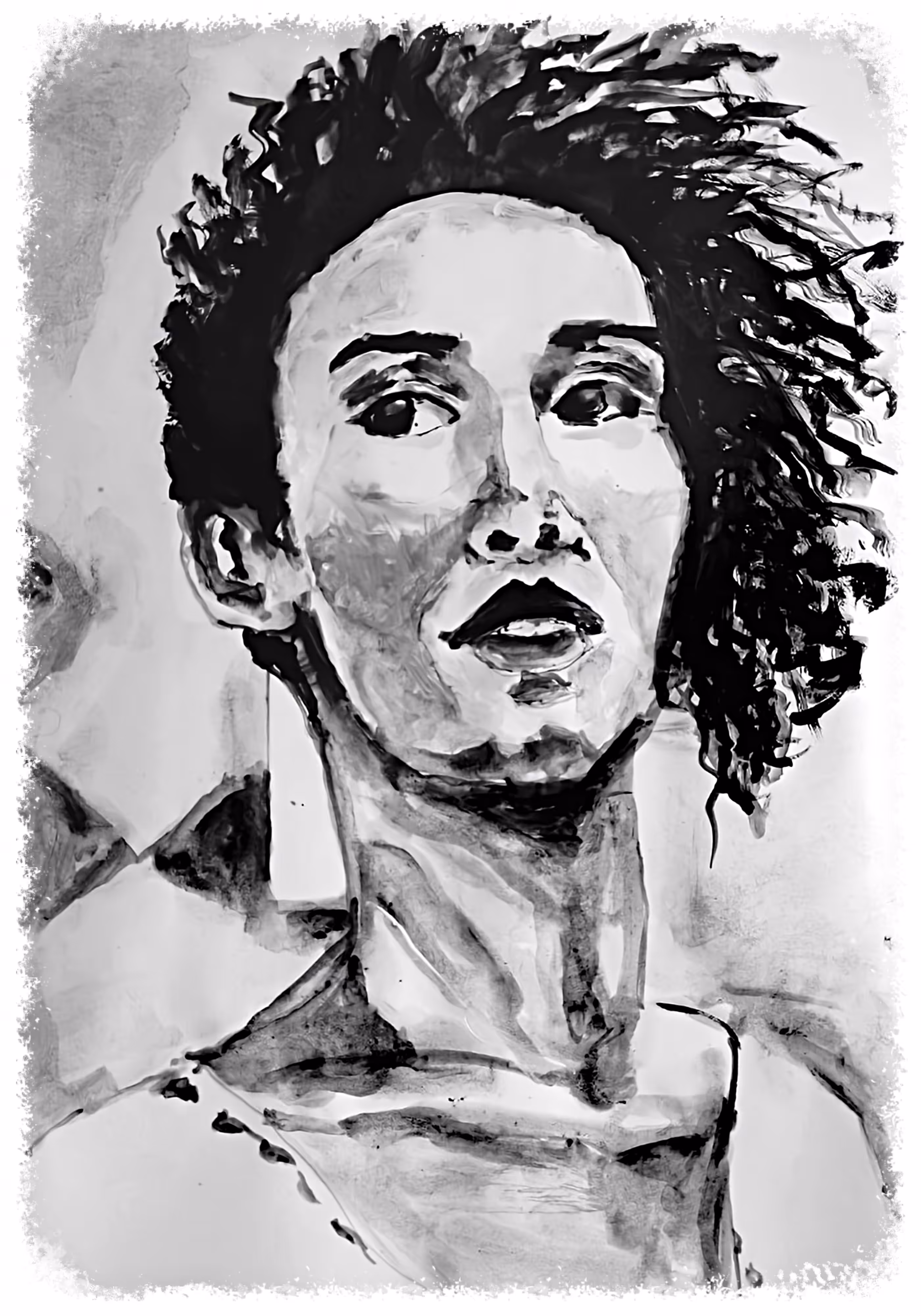 woman portrait painting