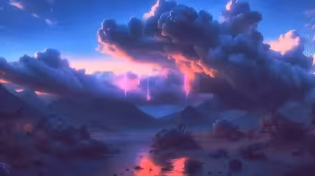 Neon rain