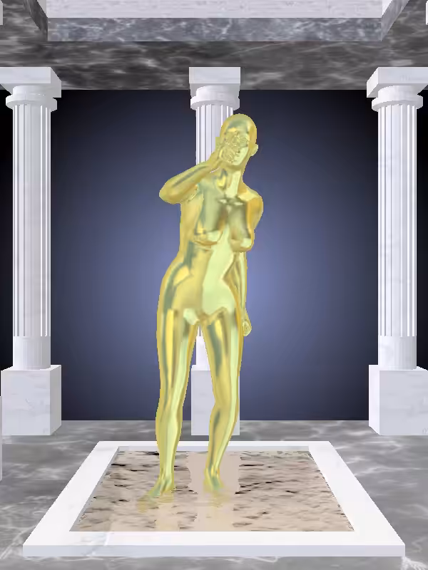 HeavenComputer: The Arguing Green-Golden Goblet Woman #7171