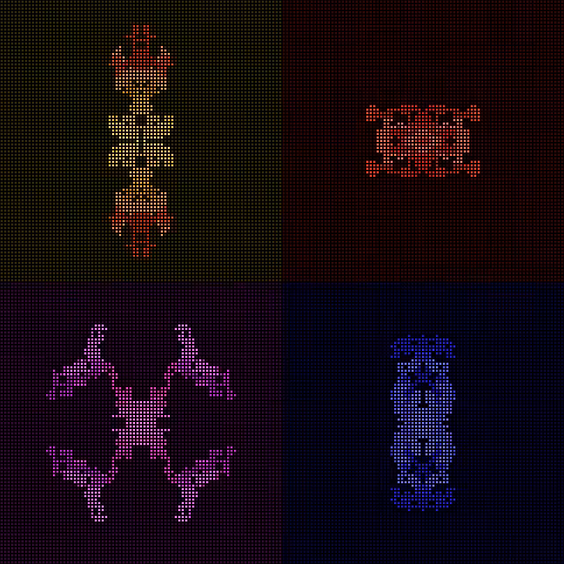 Dither Creatures 2x2 #70