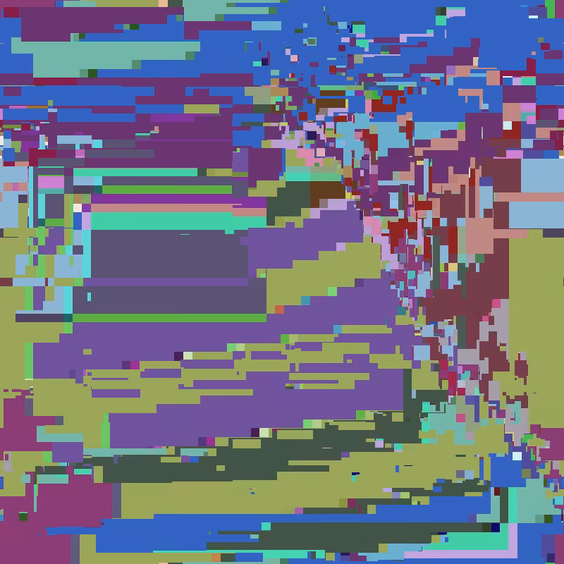 Cascade automata, pixel nature #20