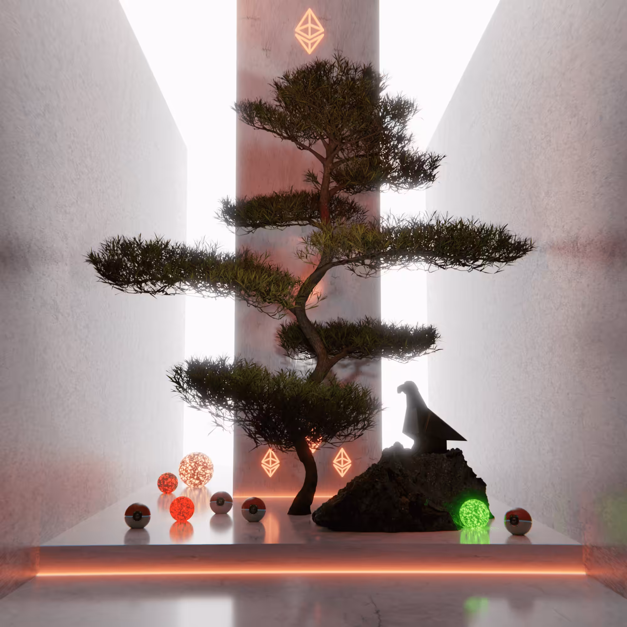 The Ethereum Forest #0018 - Buddhist Pine #18