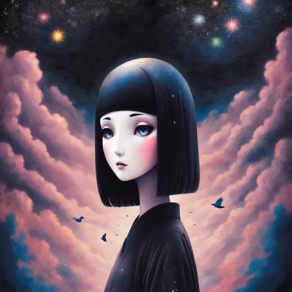 in the clouds