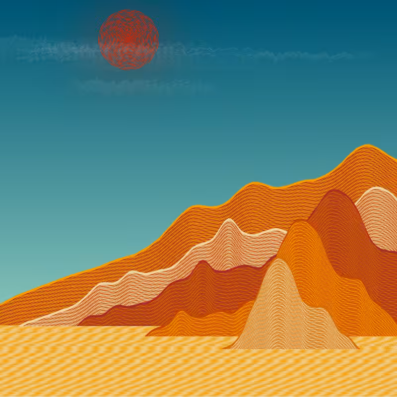 Painted Mountain Sunset #27