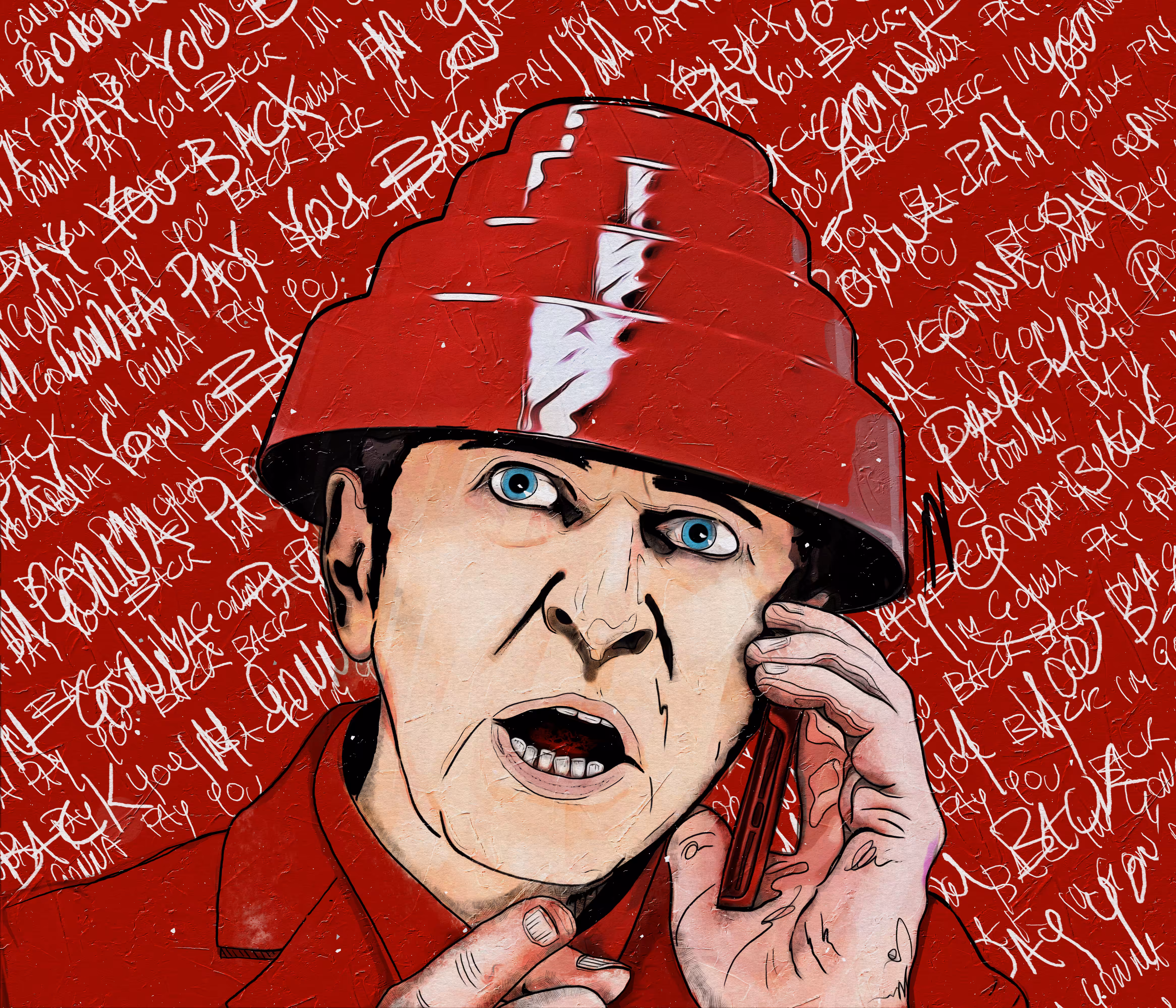 IM GONNA SCRIBBLE IN RED