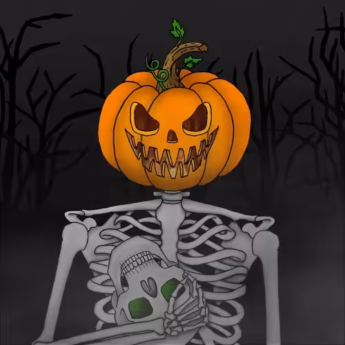 Skele-Links Rewards: THE PUMPKIN HEAD SKELE-LINK
