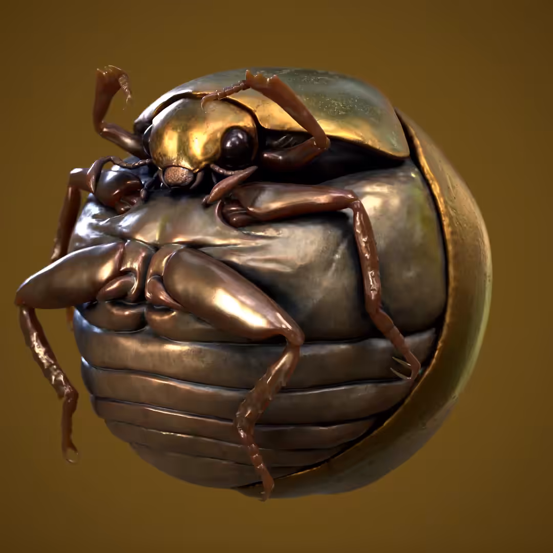 Golden jewel beetle