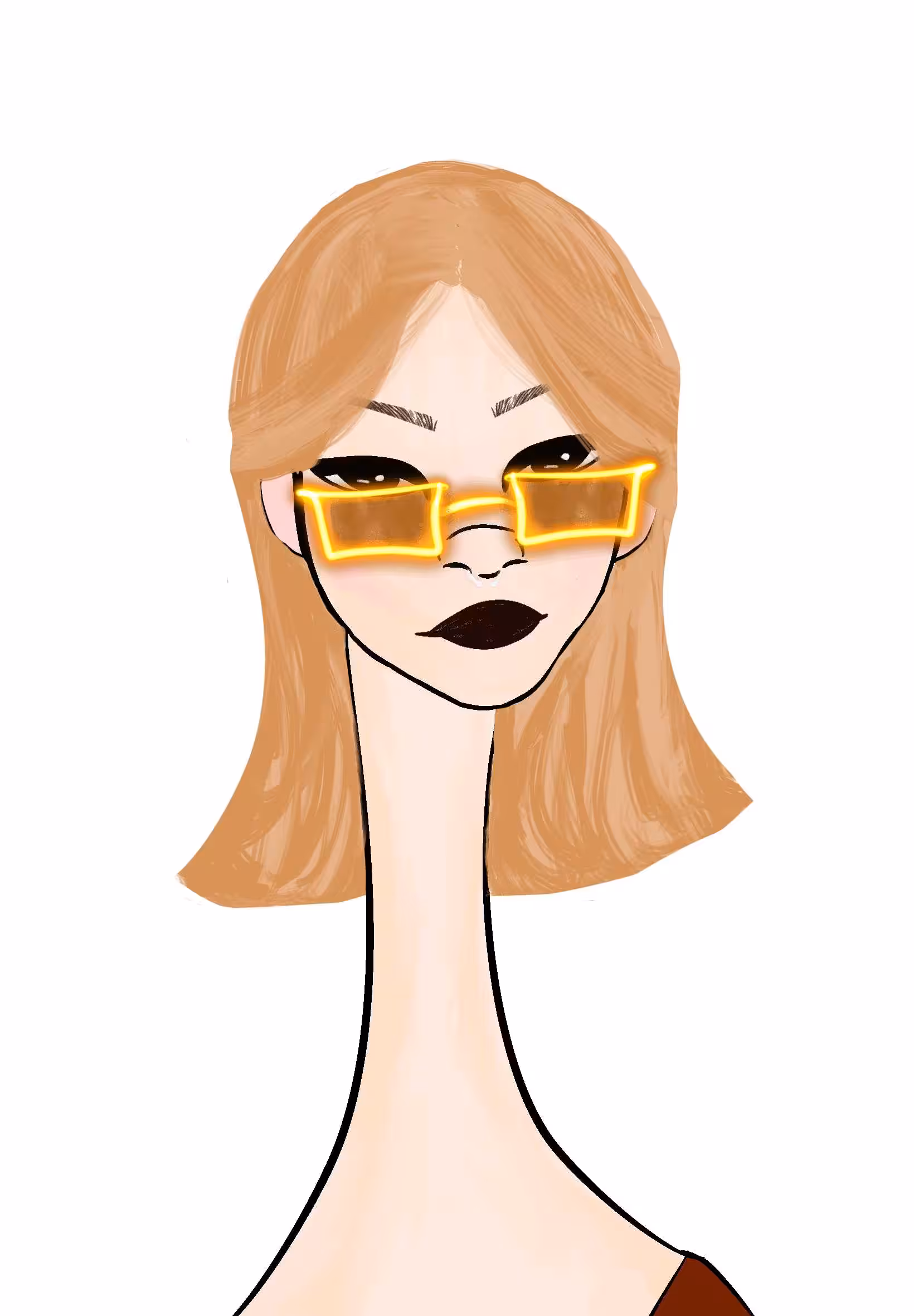 Long Neckie Ladies: Long Neckie Lady #2524