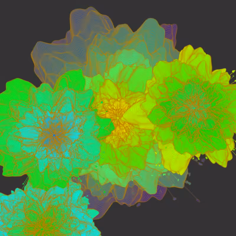 Bouquet of digital flowers #2