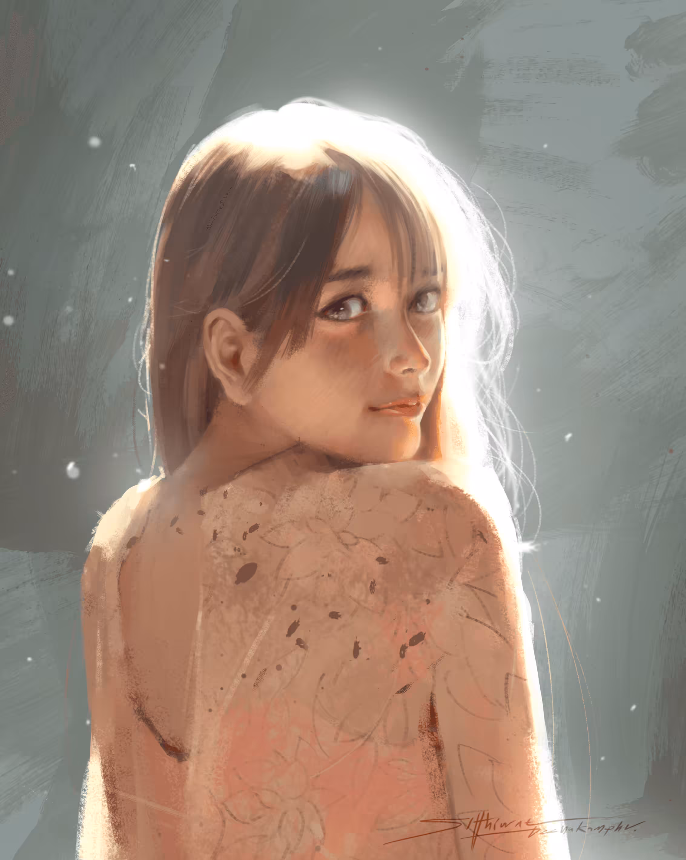 Woman in the sunshine