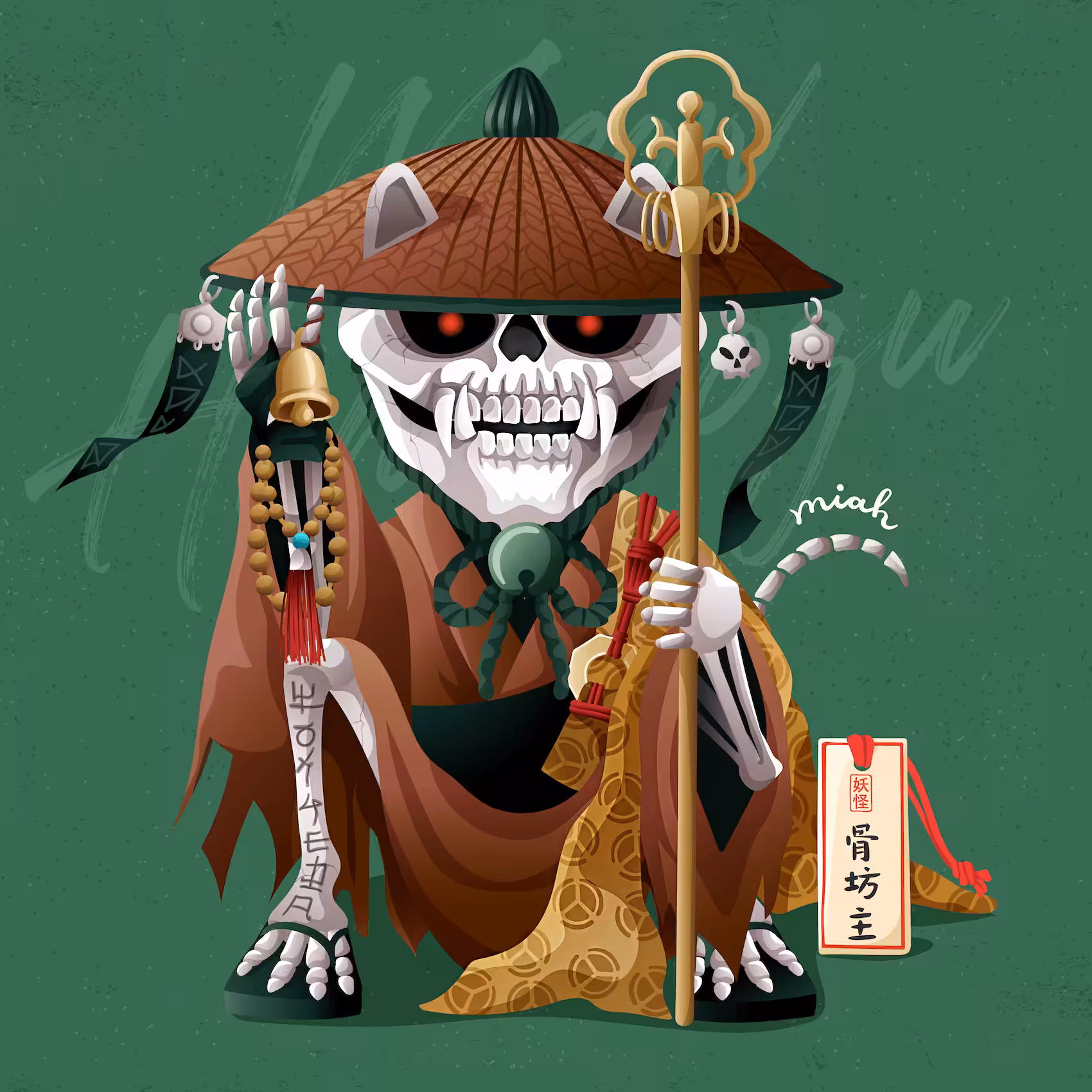 Manekineko x Yokai : Meow Hone bōzu