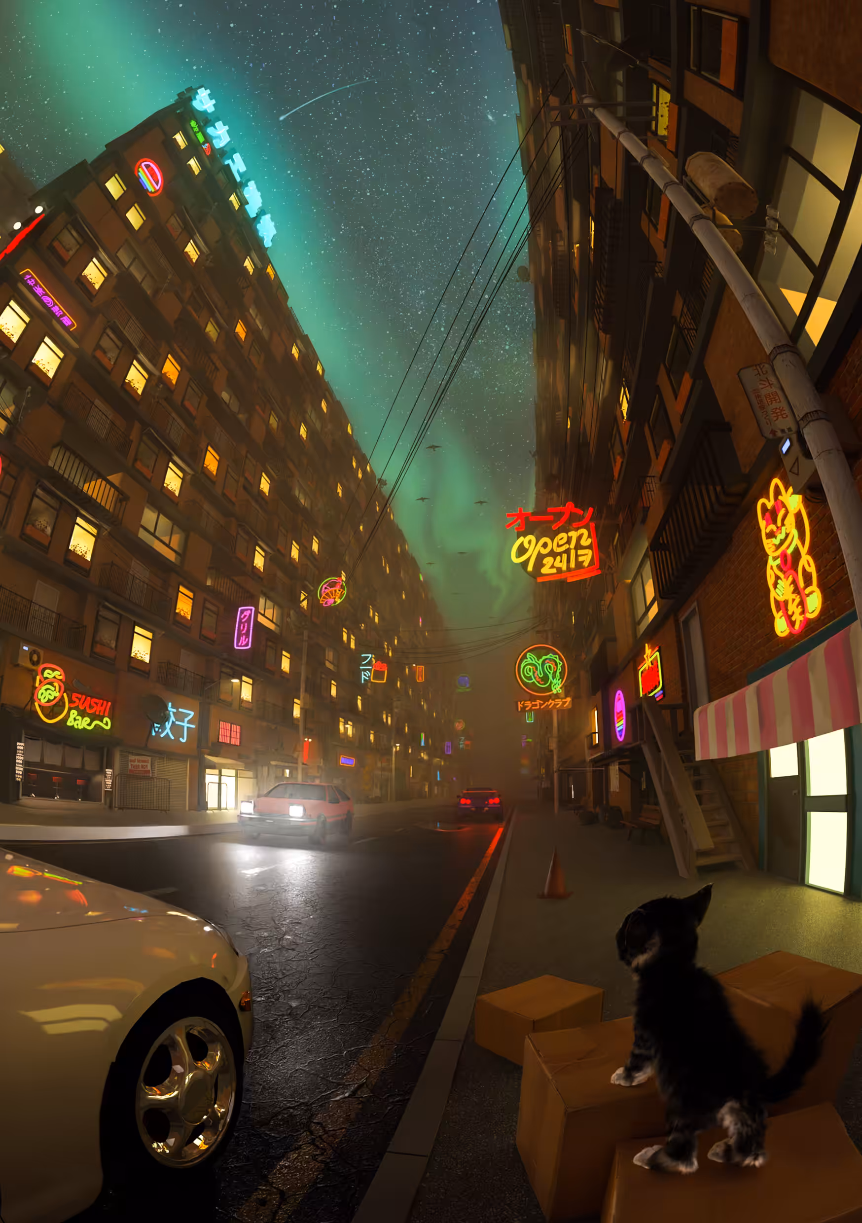 Starry alley