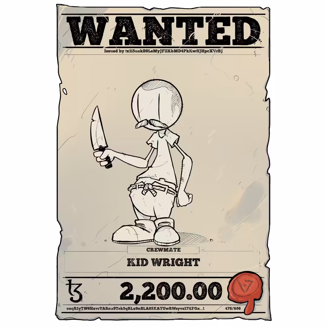 KID WRIGHT | TEZOS PIRATE 478/666