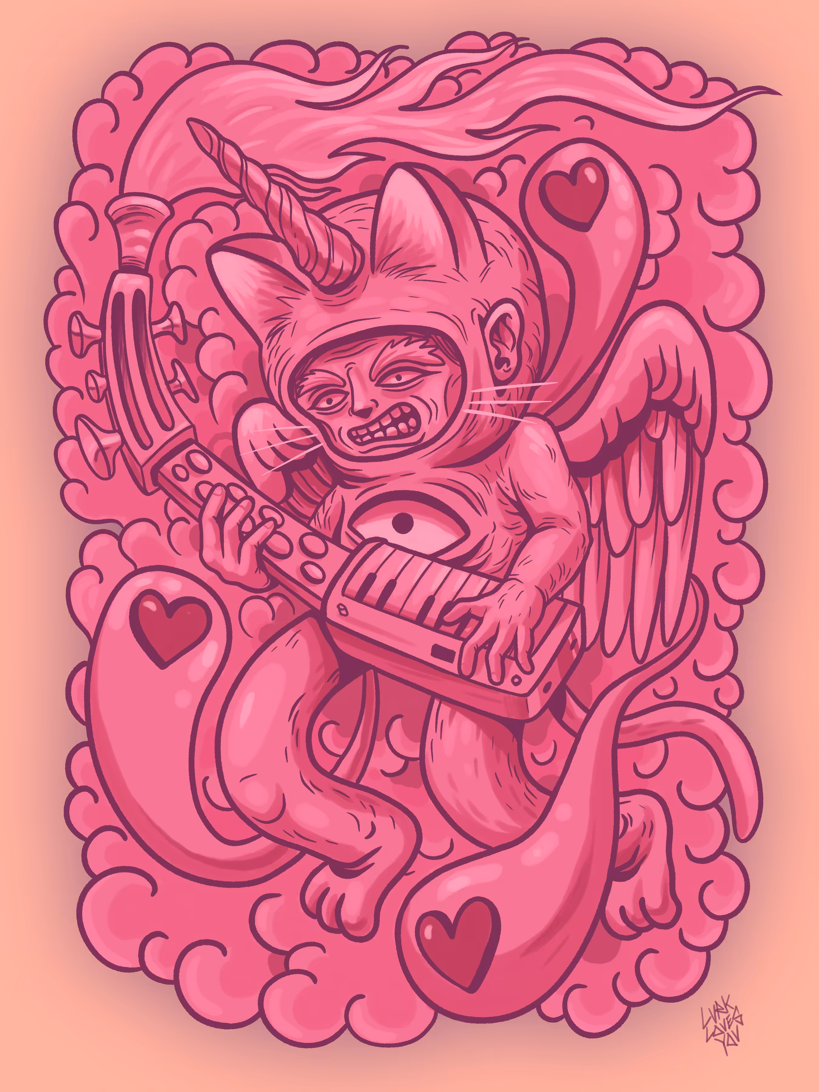BUBBLEGUM SYNTH KITTY