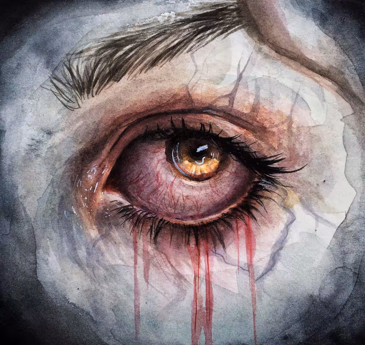 watercolor eye #2