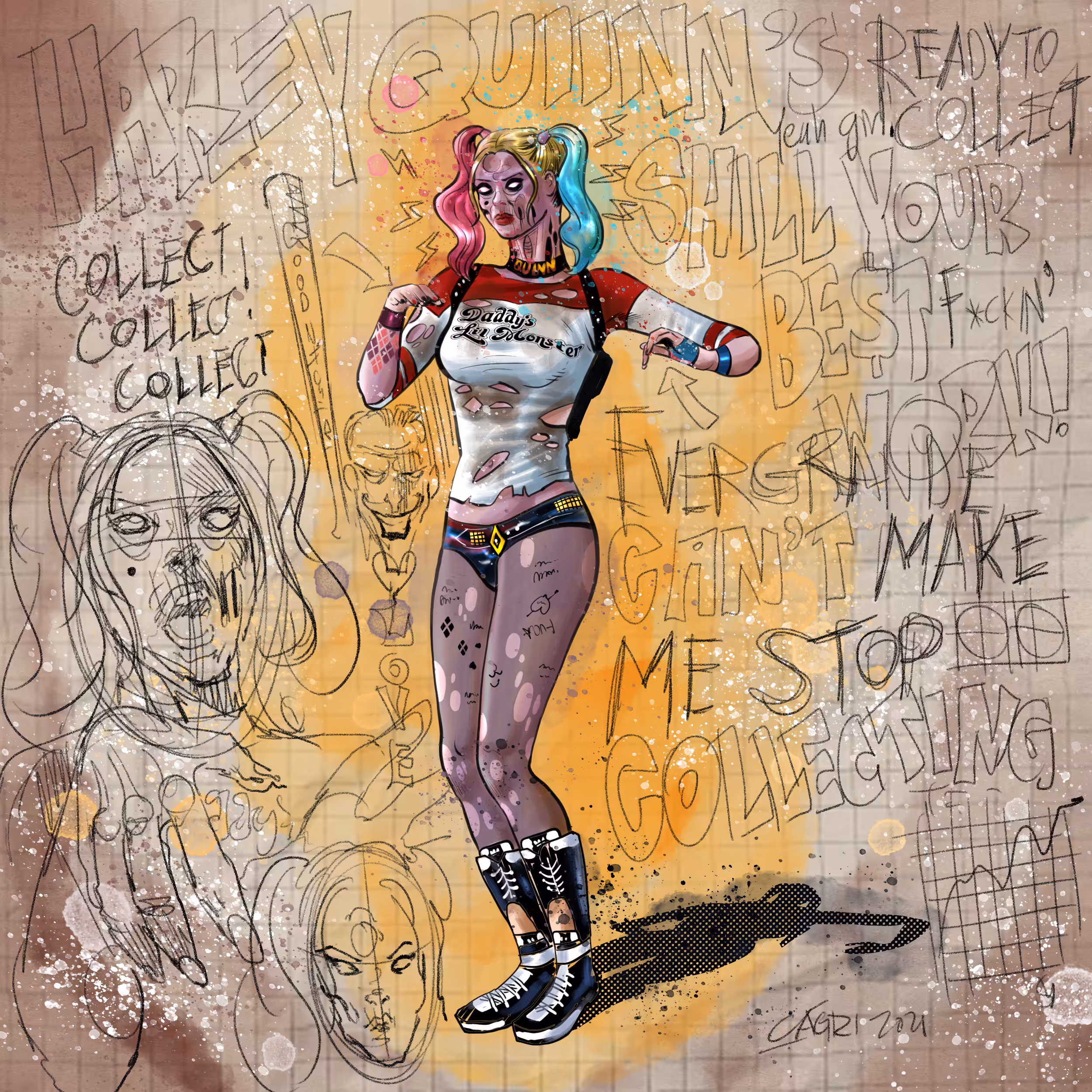'DANCING ZOMBIES', ANIMATION FRAME #13
