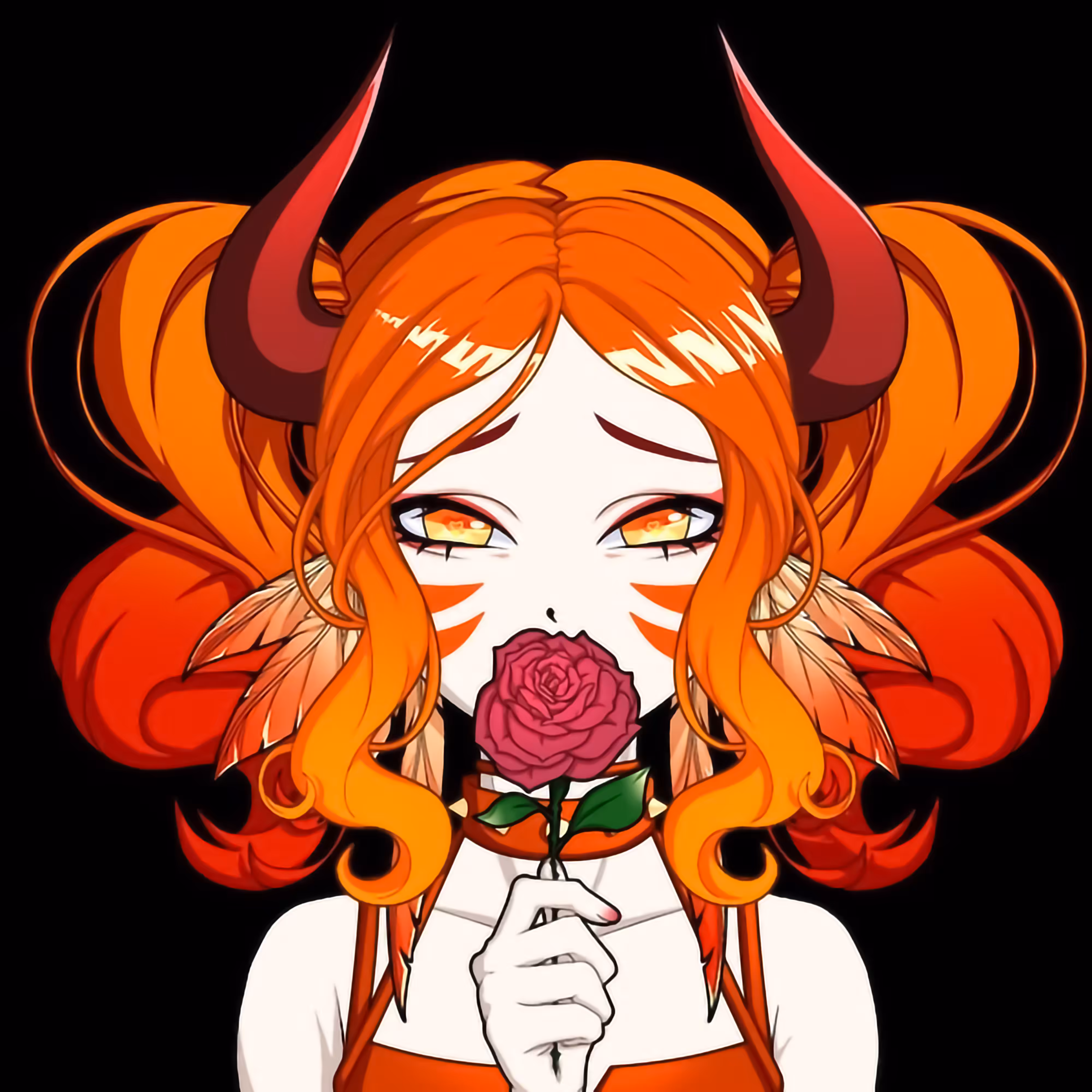 two attractive devil roses🌹