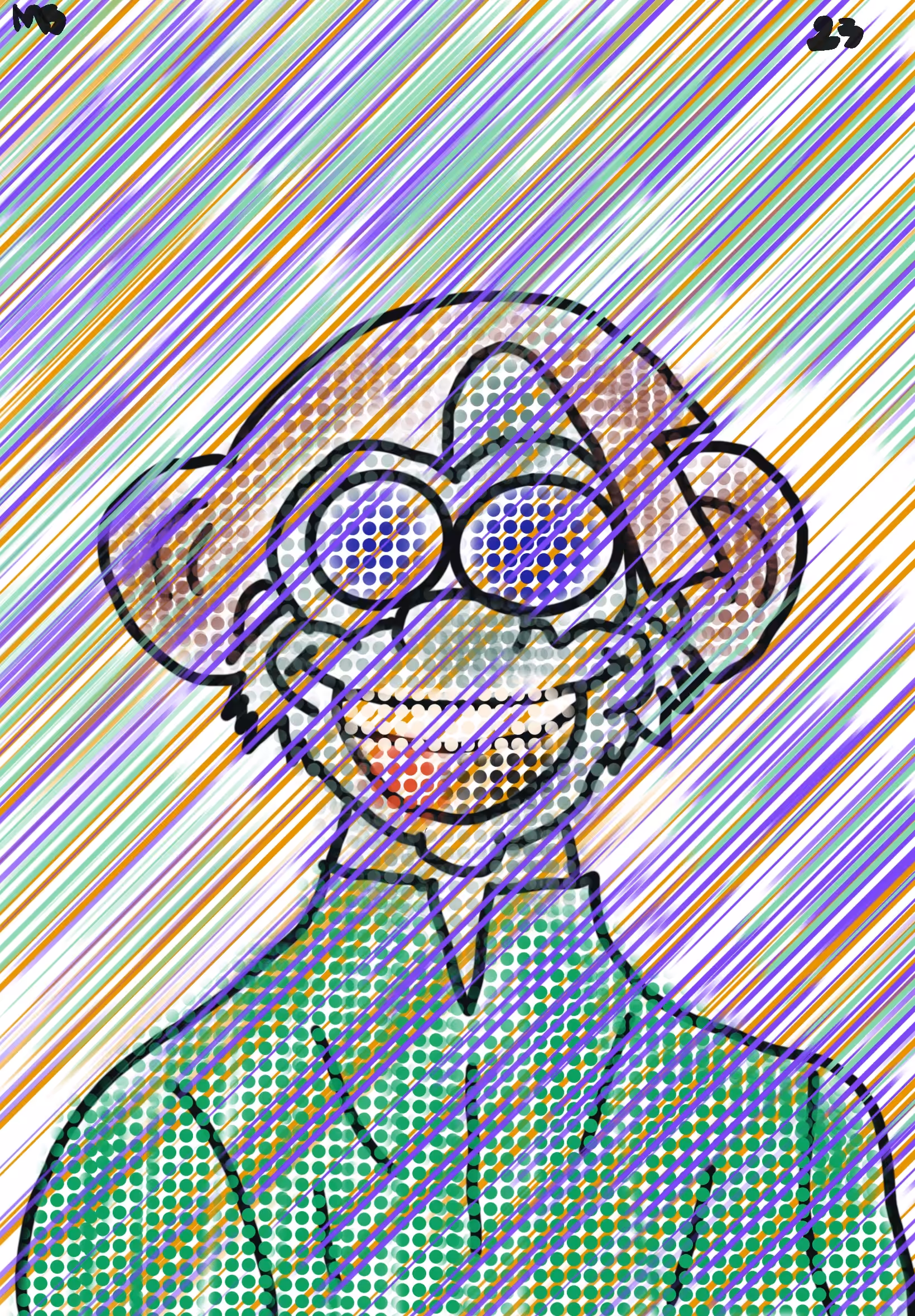 Lines and dotted Monkey