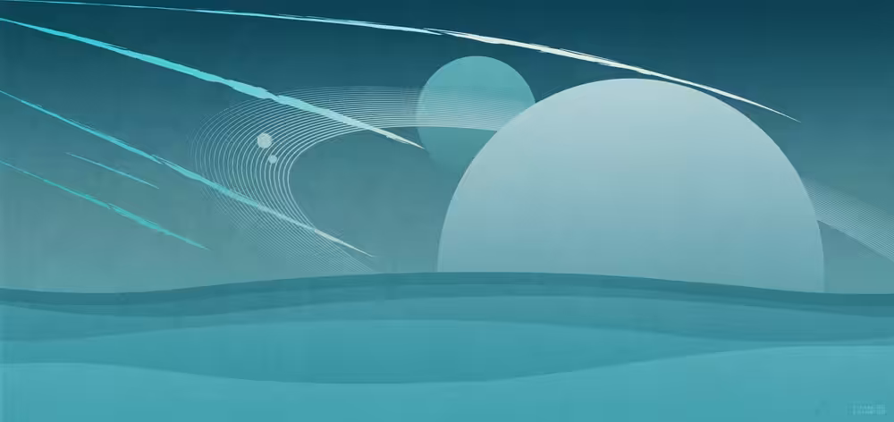Quiet Alien Landscapes - Blue