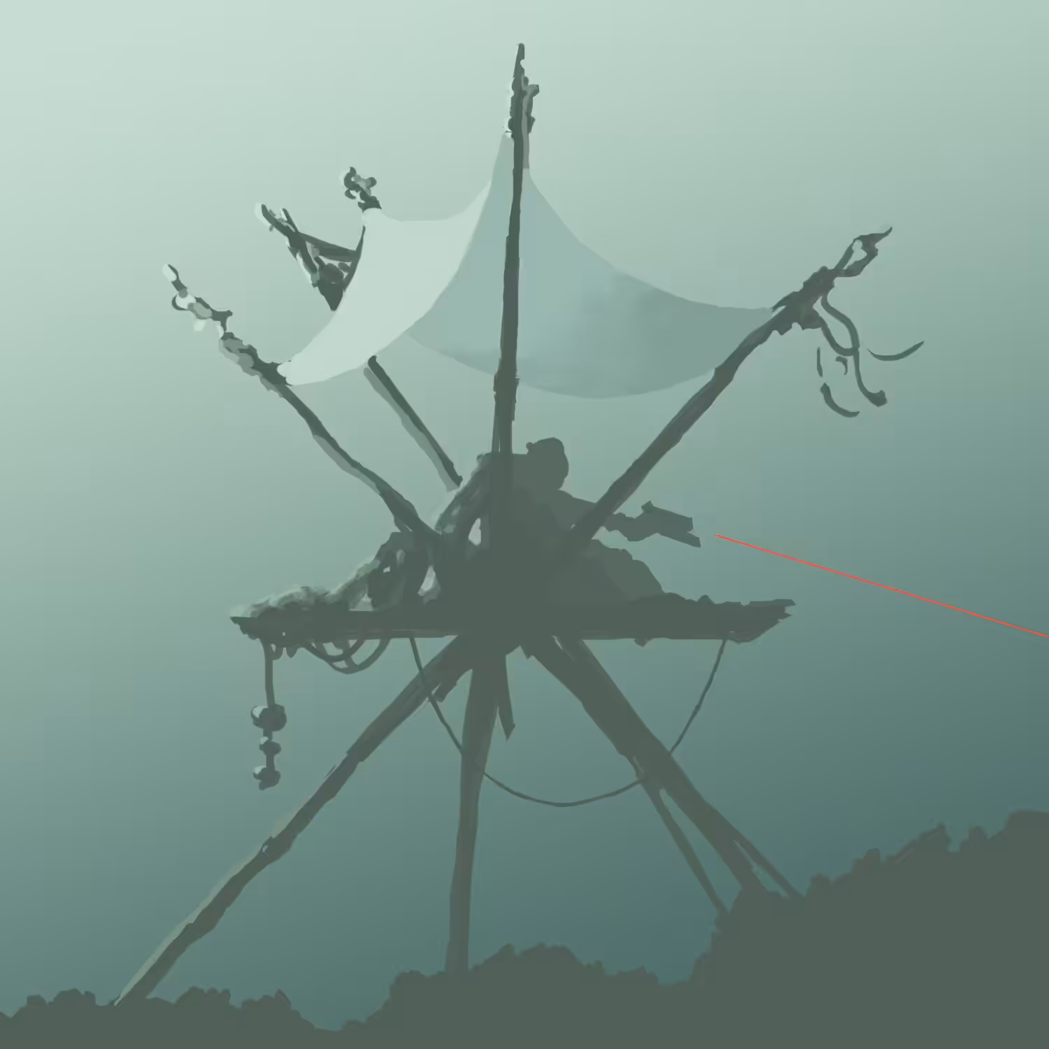 Moment of Illumination in a Forest Canopy Gun Turret