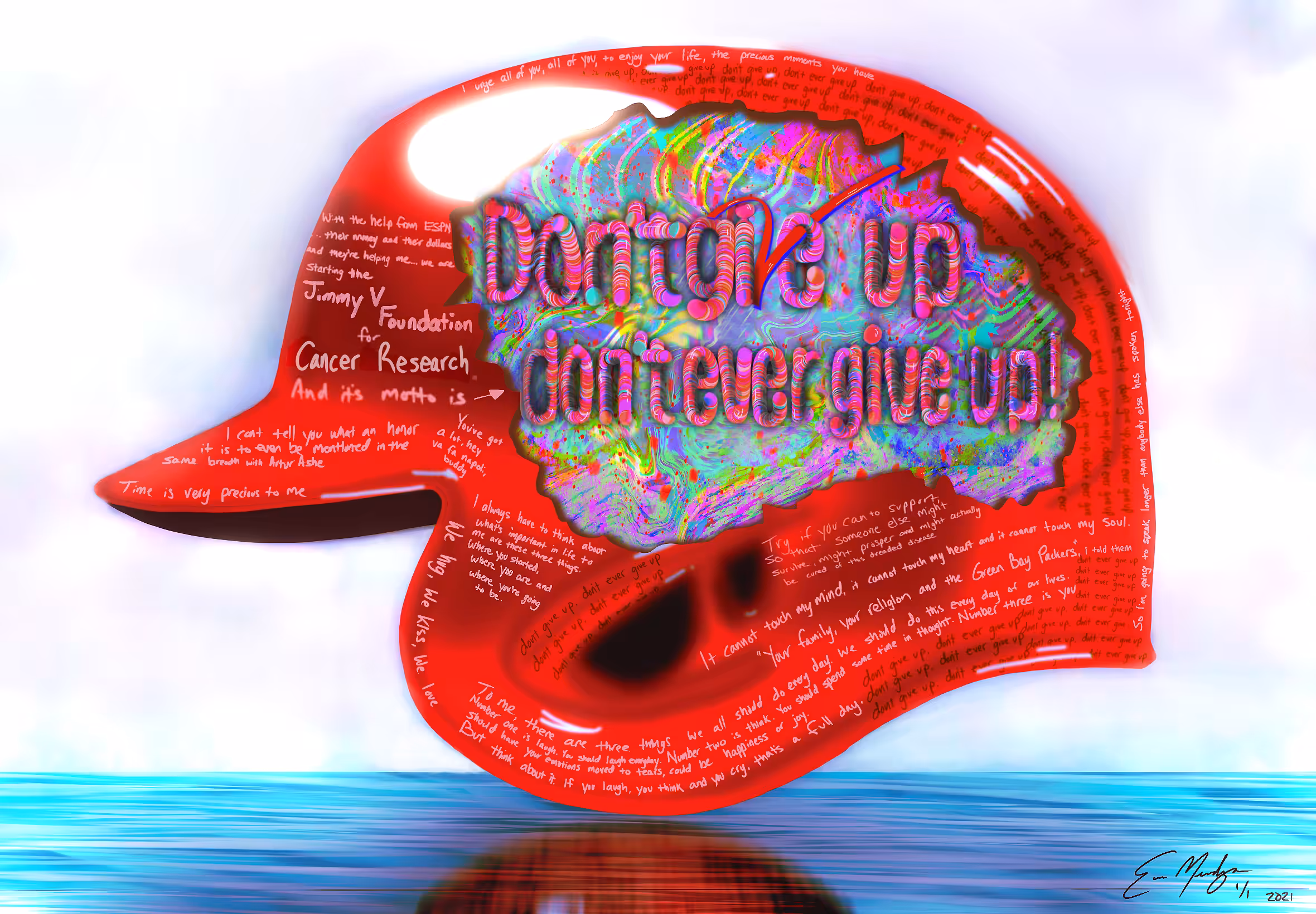 Don’t give up, don’t ever give up