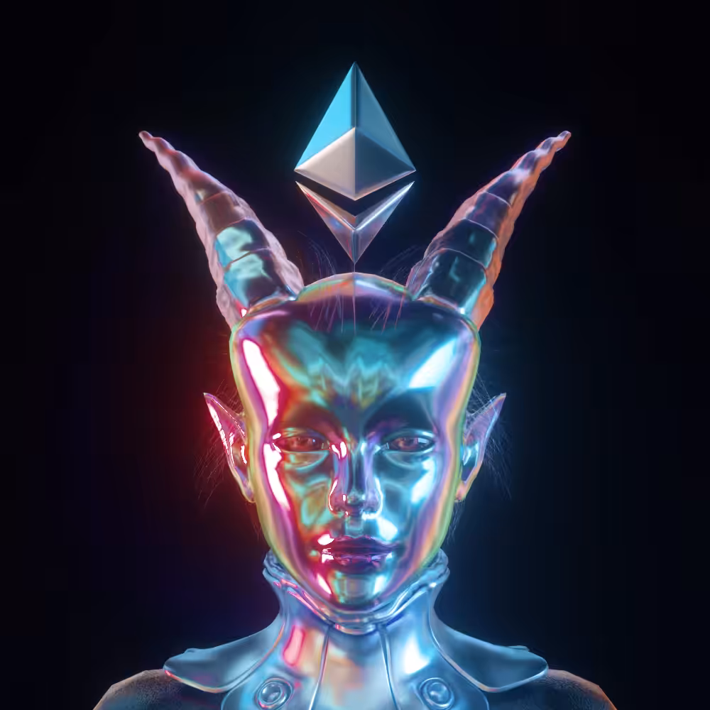 Digital Neonpunk CryptoGod - Lucy