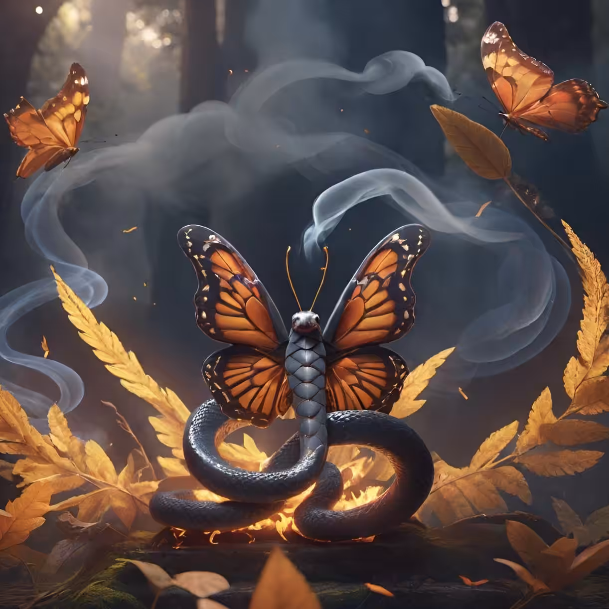 Butterfly and Snake #9