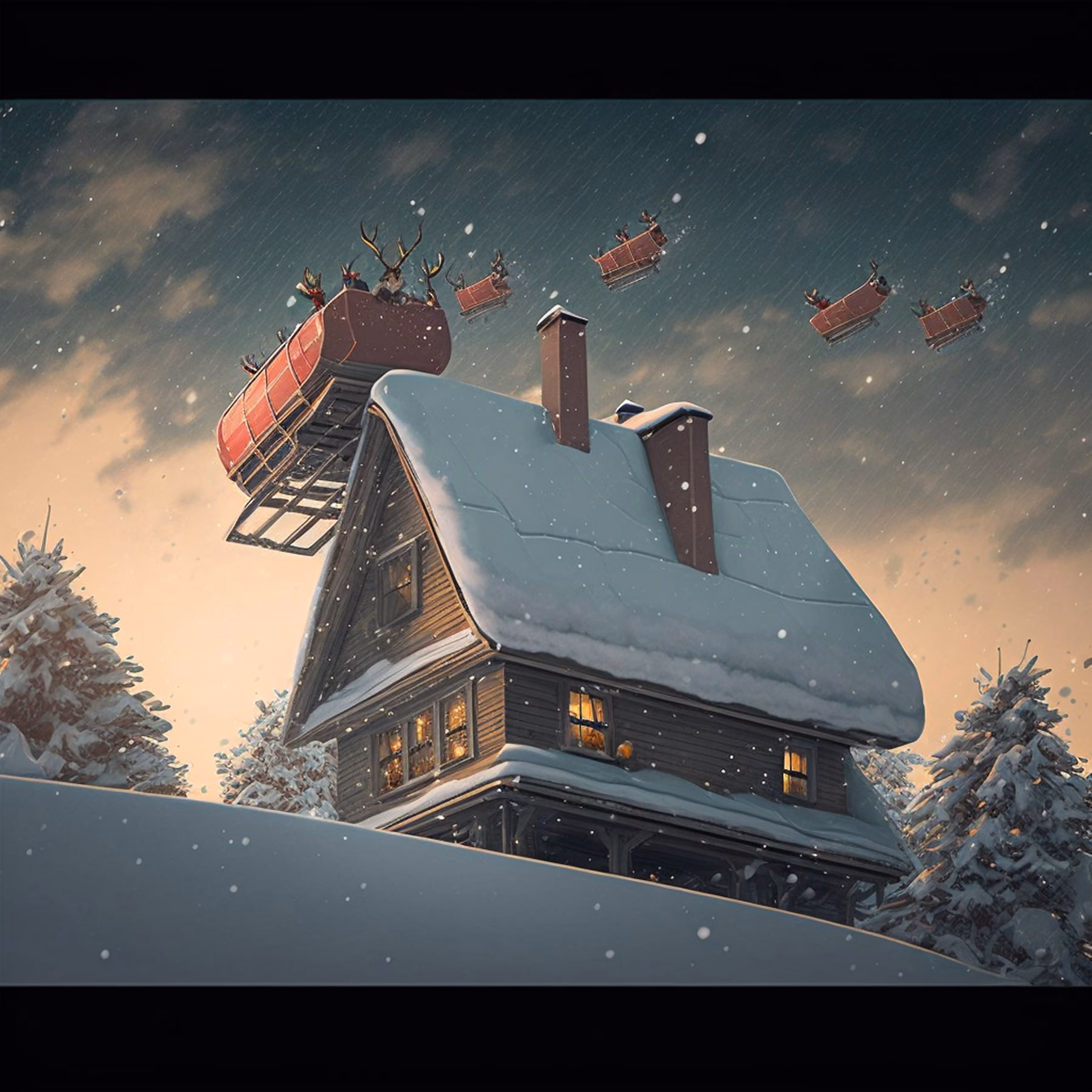 1/1 Christmas NFT No. 6 by Sollog Adoni