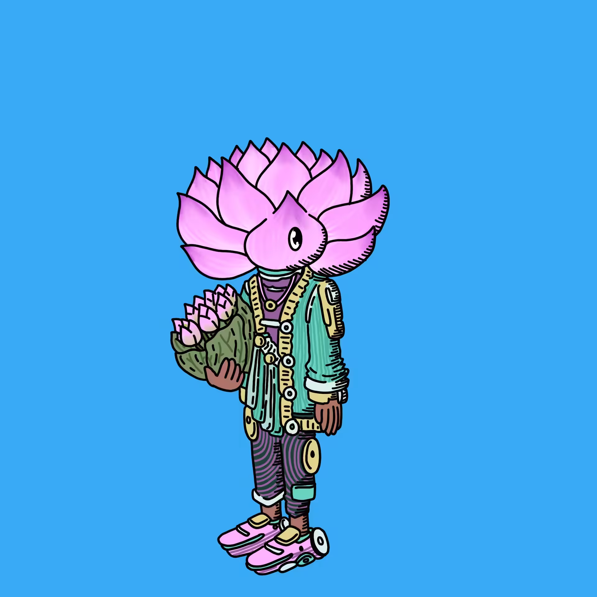 One eyed guys: Lotus seller